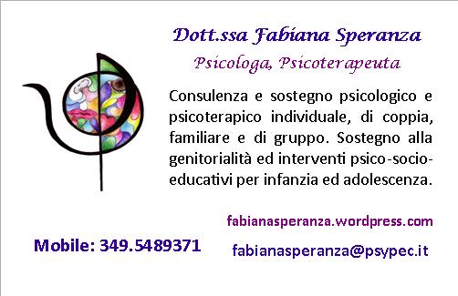 Psicologa Psicoterapeuta Dott Ssa Fabiana Speranza